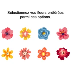 Boite à bijoux personnalisée - Famille fleurs