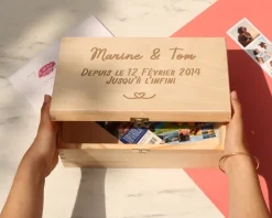 Boite à souvenirs personnalisée - Couple