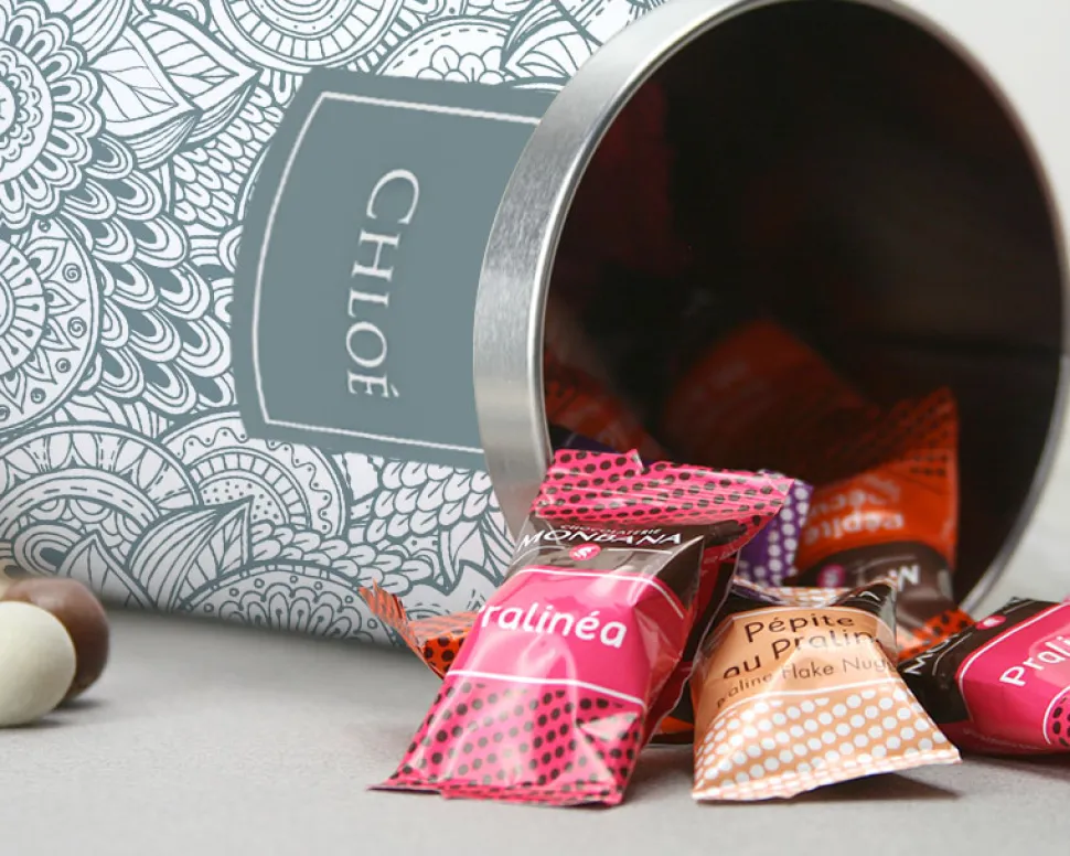 Boite de chocolats Monbana Fleurs