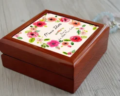 Boîte à Bijoux Jardin Fleuri