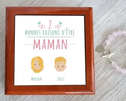 Boîte à Bijoux les Bonnes Raisons d'être Maman Family Circus