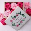 Boîte à bijoux personnalisable et ses 6 Roses Éternelles