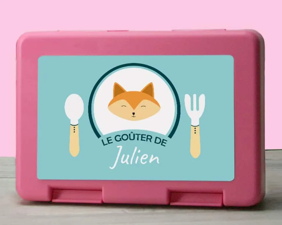 Boîte à goûter Personnalisable - Petit Renard
