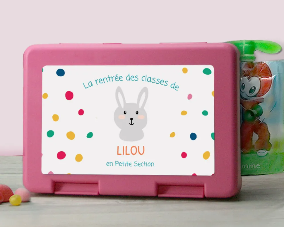Boîte à goûter personnalisable - Collection Animaux
