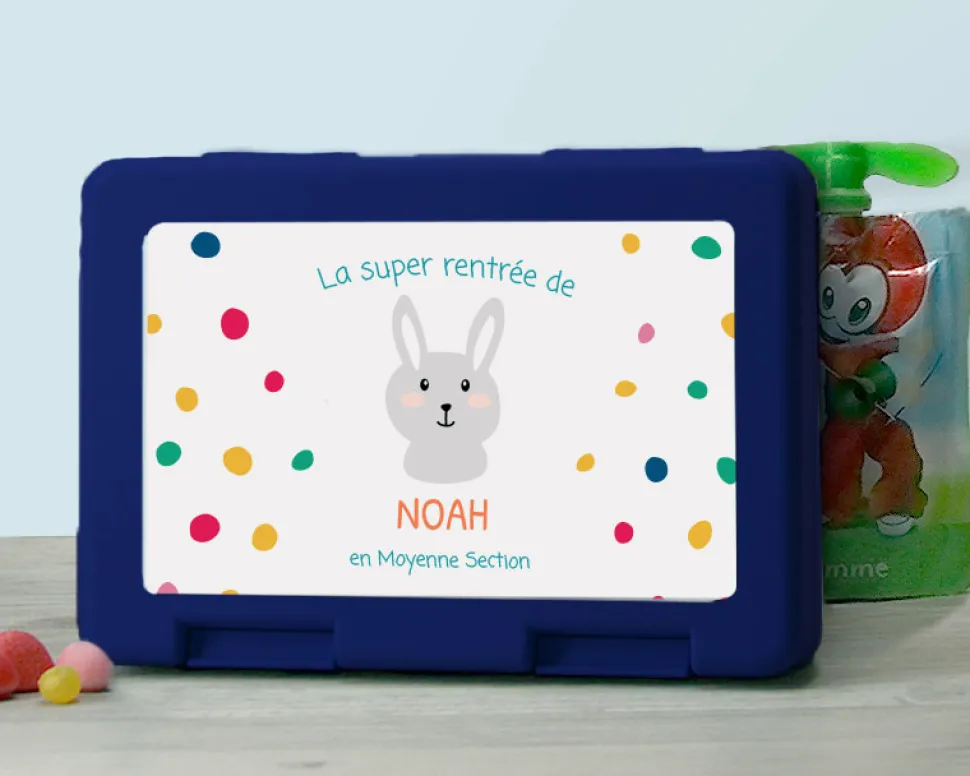 Boîte à goûter personnalisable - Collection Animaux