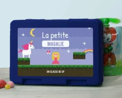 Boîte à goûter personnalisable - Jeux Vidéo Rétro - Version Fille