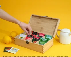 Boîte à thé personnalisée - Collection Maman Fleurie