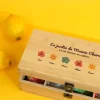 Boîte à thé personnalisée - Famille fleurs