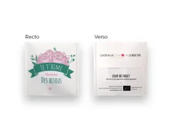 Boîte de 10 sachets de thé bio personnalisables - Maman Fleurie