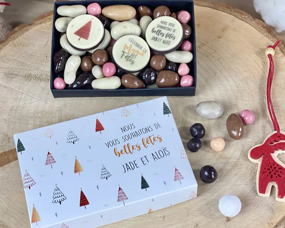 Boîte de chocolat Personnalisable - Noël