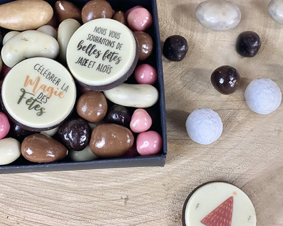 Boîte de chocolat Personnalisable - Noël