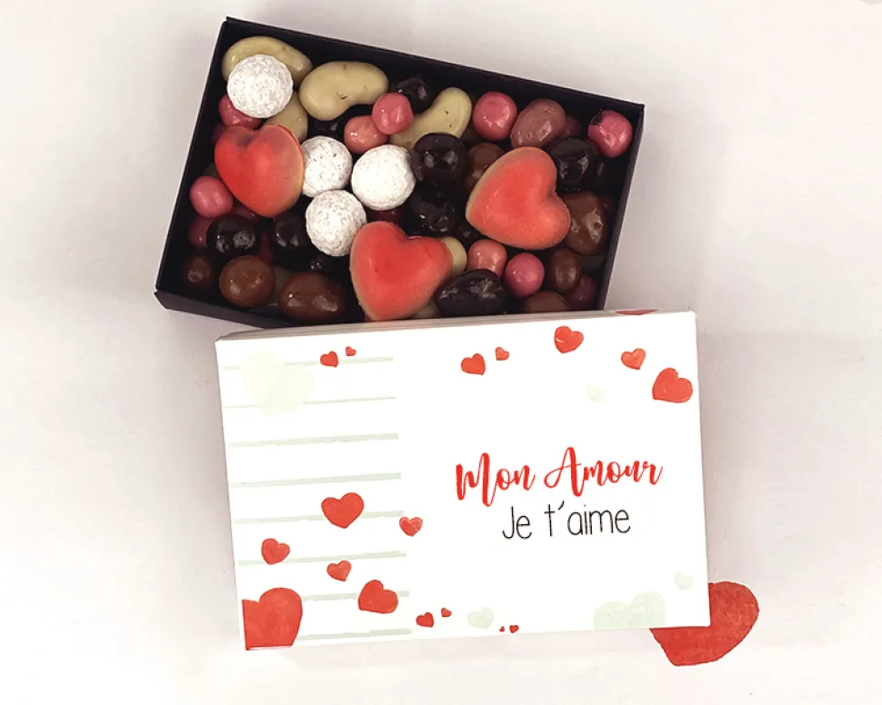 Boîte de chocolats Personnalisable - Amour