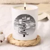 Bougie blanche personnalisée - Destination NYC