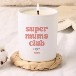 Bougie blanche personnalisée - Cool Mums Club