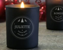 Bougie personnalisable parfumée - Noël