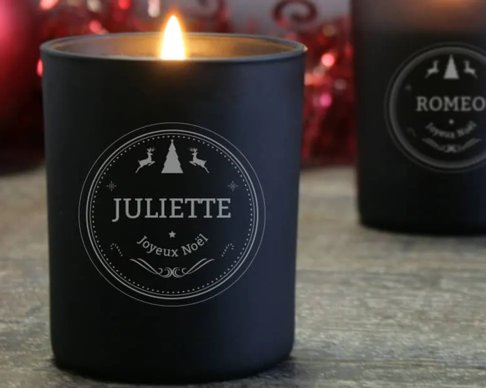Bougie personnalisable parfumée - Noël