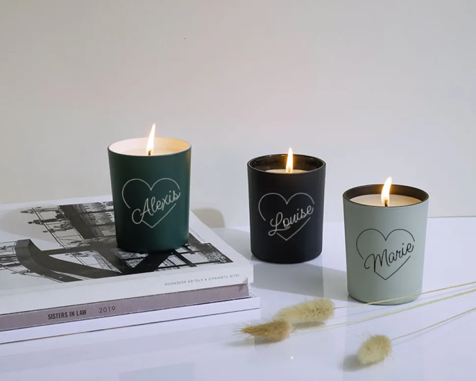 Bougie personnalisable parfumée - Coeur