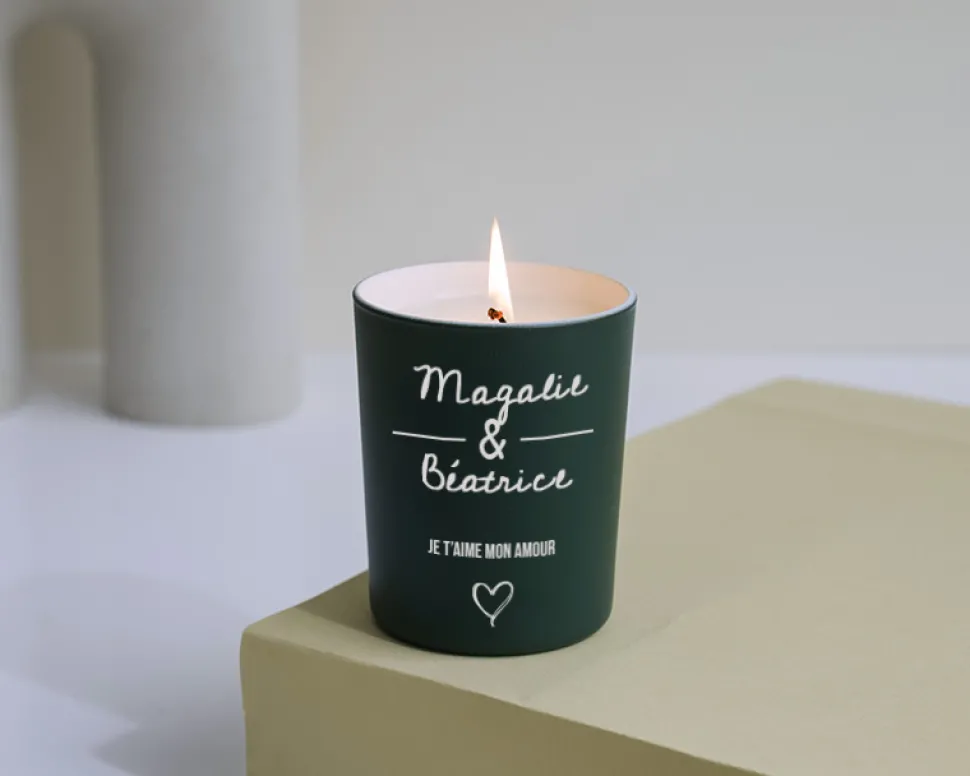 Bougie personnalisable parfumée - Jour de rencontre