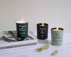 Bougie personnalisable parfumée - Jour de rencontre