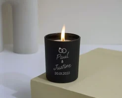 Bougie personnalisable parfumée - Mariage
