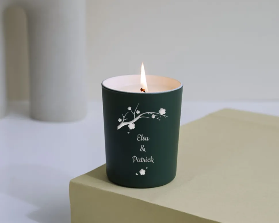 Bougie personnalisable parfumée - un Air de Printemps
