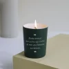 Bougie personnalisable parfumée - Déclaration