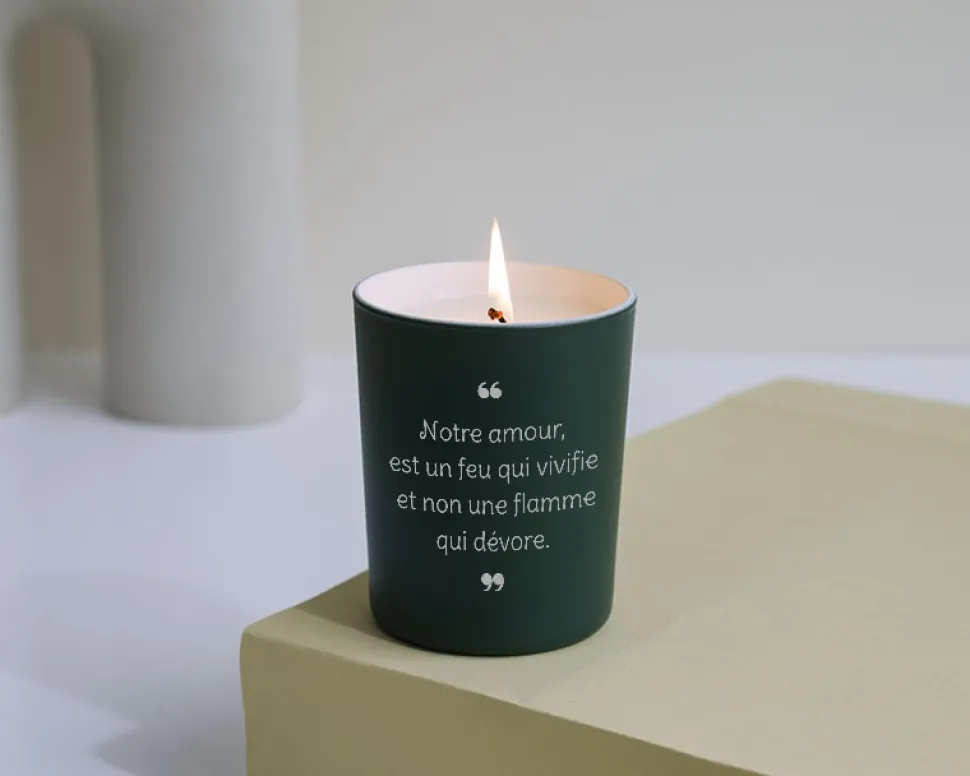 Bougie personnalisable parfumée - Déclaration