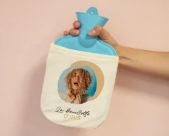 Bouillotte personnalisée - Photo et texte