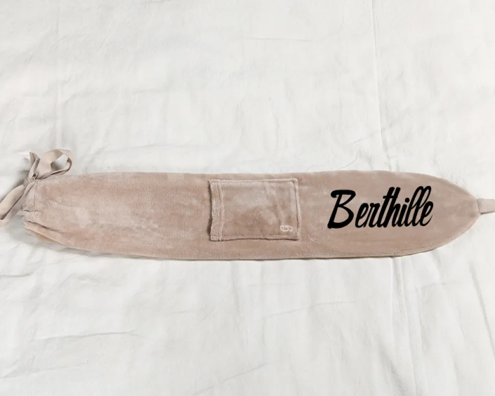 Bouillotte personnalisée en polaire - Prénom