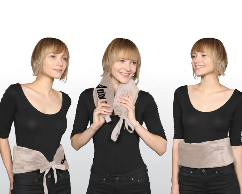 Bouillotte personnalisée en polaire - Prénom