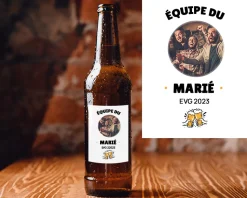 Bouteille de bière personnalisée photo - Enterrement de vie de garçon