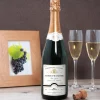 Bouteille de champagne personnalisée - Prénom et message