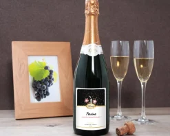 Bouteille de champagne personnalisée anniversaire - Bougie