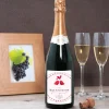 Bouteille de champagne personnalisée - Prénoms couple