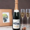 Bouteille de champagne personnalisée - De Père en Fils / Fille