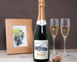 Bouteille de champagne personnalisée - De Père en Fils / Fille