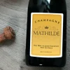 Bouteille de champagne personnalisée - Message