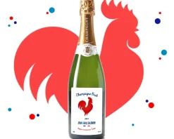 Bouteille de champagne personnalisée message - French Touch