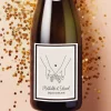 Bouteille de champagne personnalisée - Dessin au trait