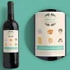 Bouteille de vin de Bordeaux personnalisée famille - Family Circus
