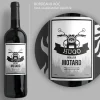 Bouteille de vin de Bordeaux personnalisée prénom - Moto