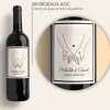 Bouteille de vin personnalisée - Dessin au trait