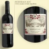Bouteille de vin rouge personnalisée - Message