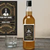 Bouteille de whisky personnalisée message - Rétro