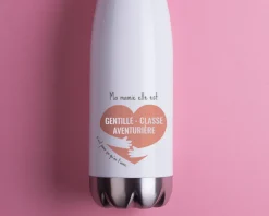 Bouteille isotherme en inox personnalisée - C'est pour ça qu'on t'aime