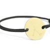 Bracelet cordon personnalisé Plaqué or - Constellations