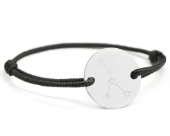 Bracelet cordon personnalisé Argent 925 - Constellations