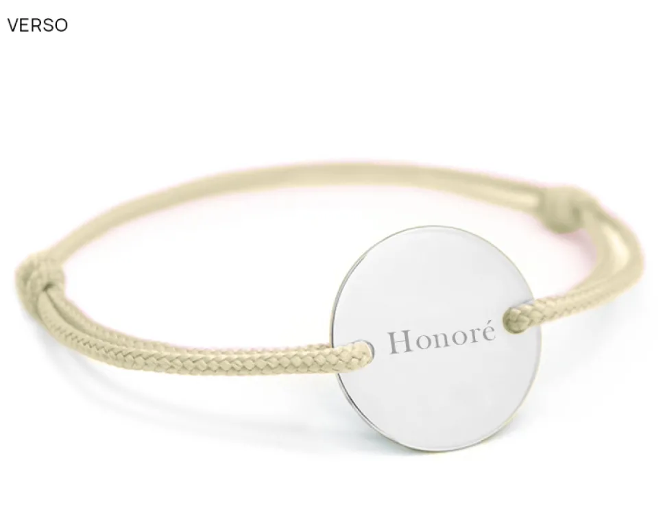 Bracelet cordon personnalisé Argent 925 - Constellations