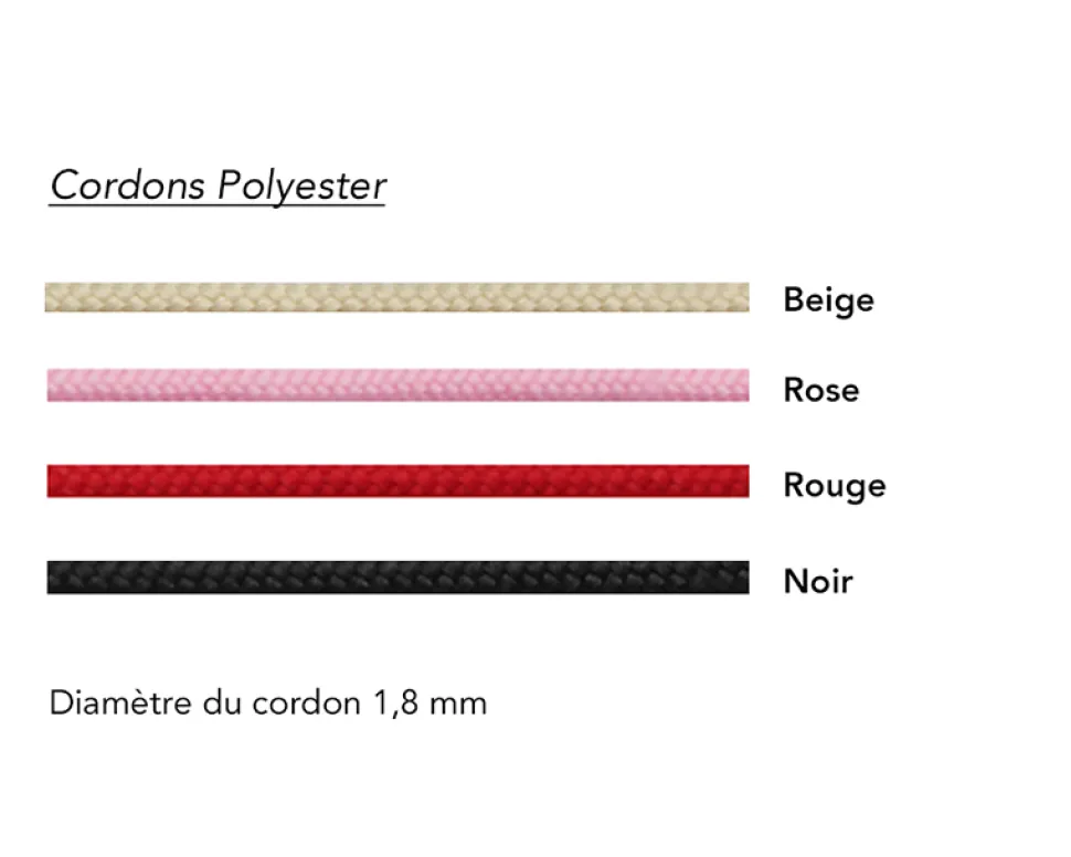 Bracelet cordon personnalisé Argent 925 - Constellations