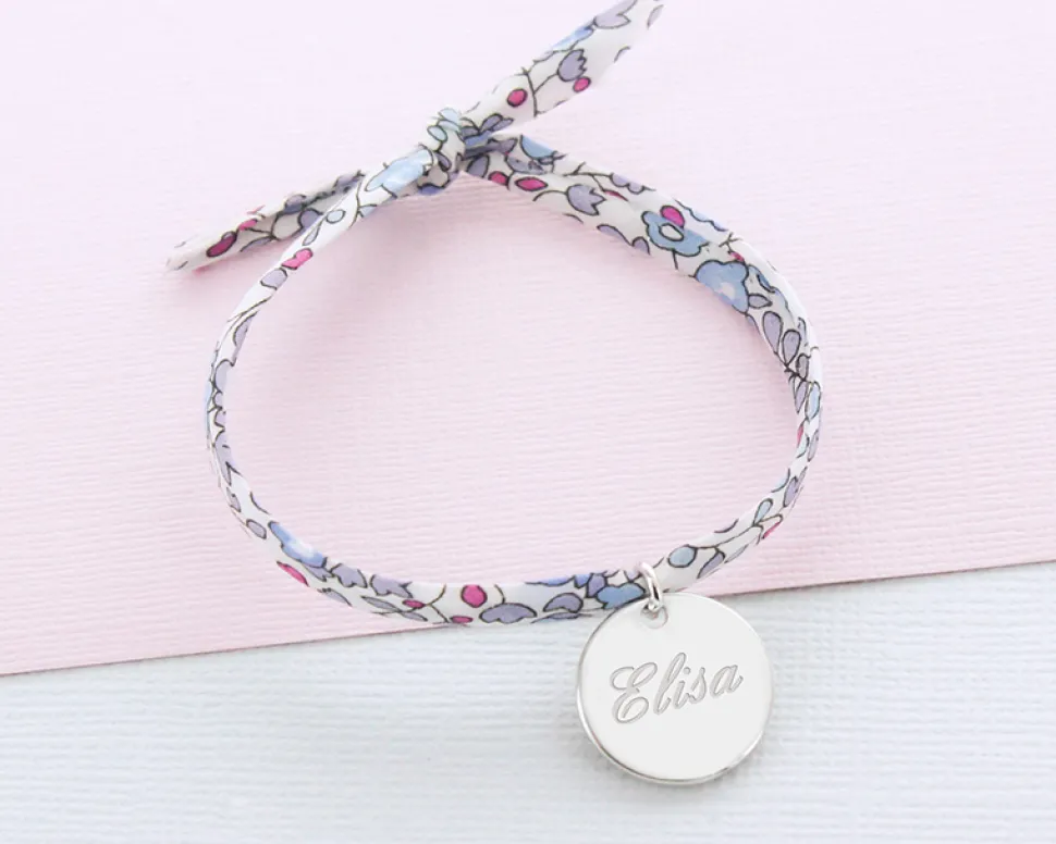 Bracelet enfant Personnalisable - Bleu ou rose